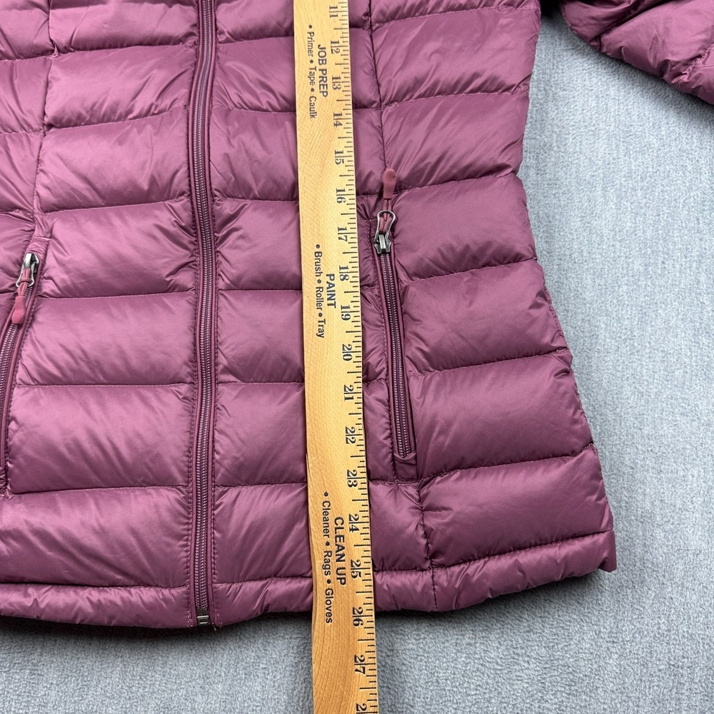 Charter Club Puffer Jacket Womens XS Pink Hooded Full Zip Packable Down Outdoor - Picture 8 of 11